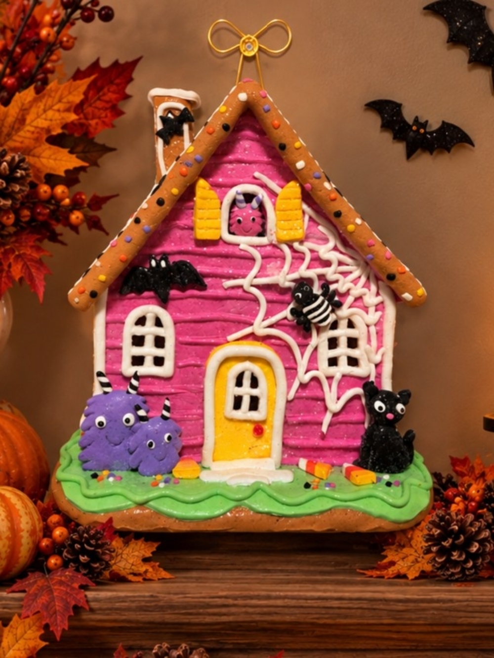 Halloween Gingerbread Haunted House  Decoration
